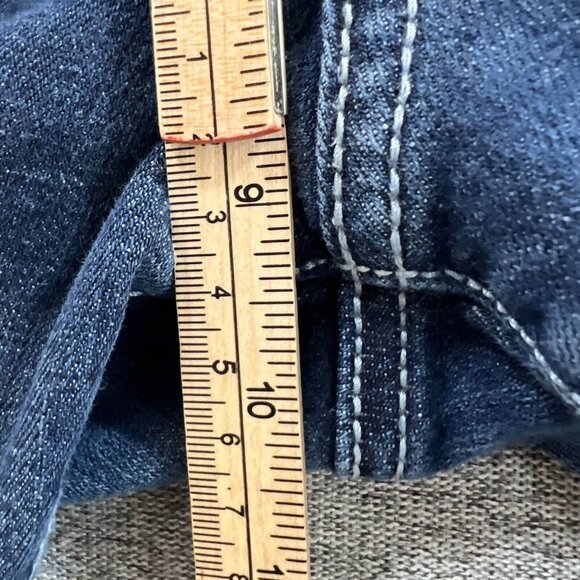 Rock & Republic Jeans Women 14 Blue Kendall Bootcut Mid Rise Medium Wash Cropped - Picture 6 of 13